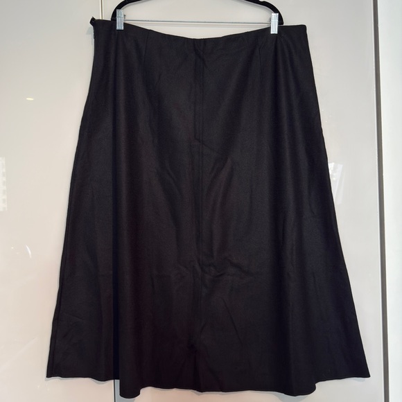 EILEEN FISHER 'Felted Wool Jersey A-Line Skirt' in Regenerative Wool - Picture 8 of 10